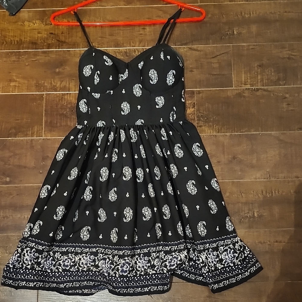 Band of Gypsies Black and White Dress